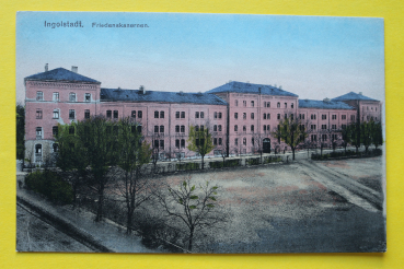 AK Ingolstadt / 1905-1920 / Friedenskaserne Kaserne / Hof Architektur